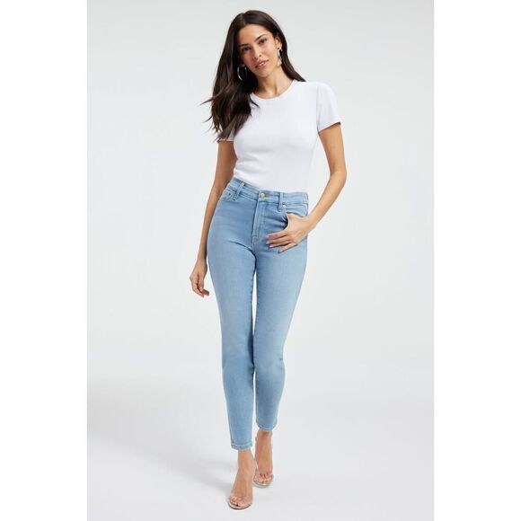 Good American Good Legs Skinny Jeans Sculpting Light Wash Denim Basic Size 2/26 - Picture 1 of 11